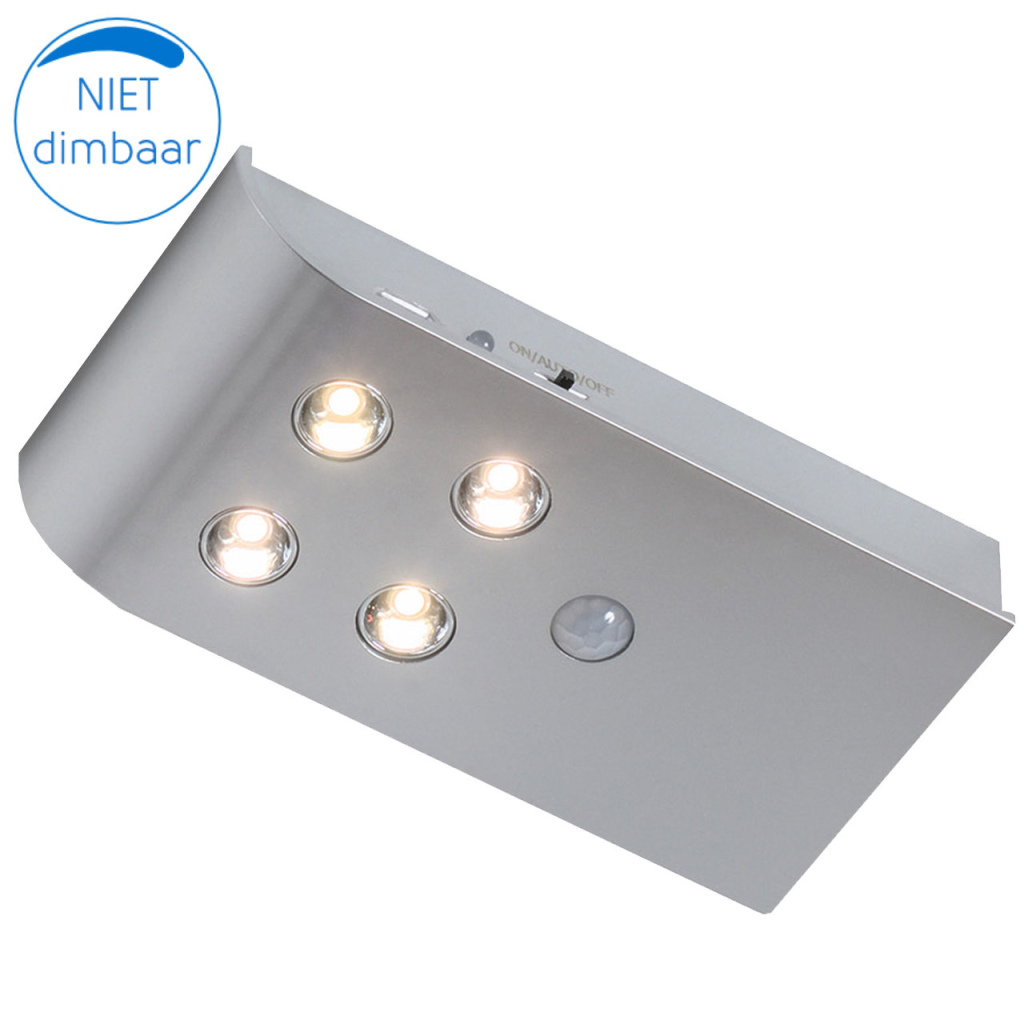 BBAtechniek - Napels kast- lade- deurverlichting LED zilver (1x)