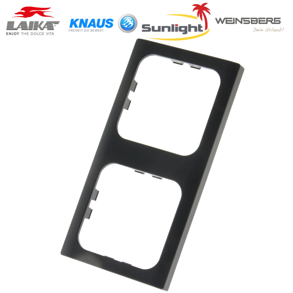 BBAtechniek - S 30.000 afdekraam 2-vak satijn zwart (1x)