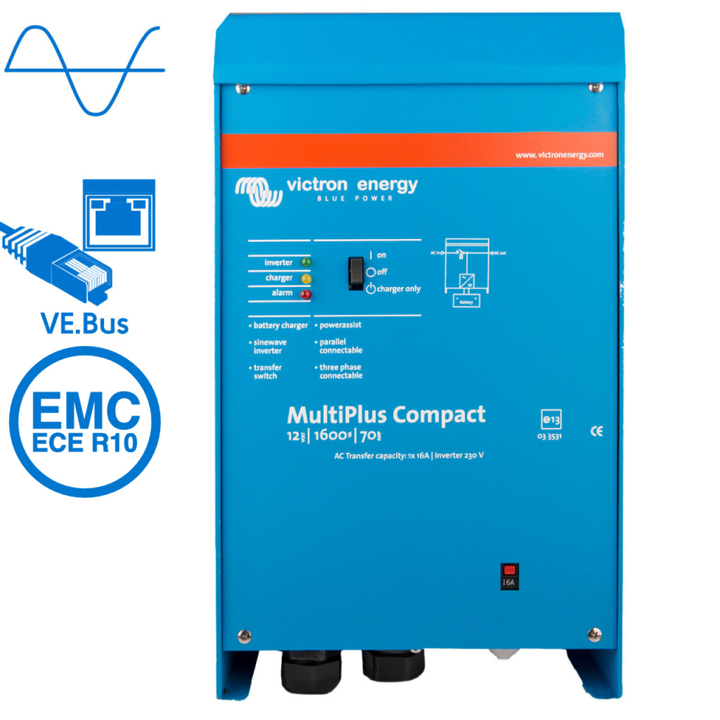 BBAtechniek - Victron MultiPlus C 12/1600/70-16 230V VE.Bus (1x)
