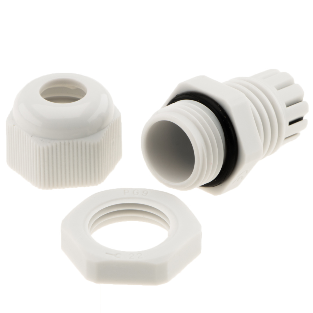 BBAtechniek - NDS wartel kabeldoorvoer 4-8mm wit PG9 (1x) 