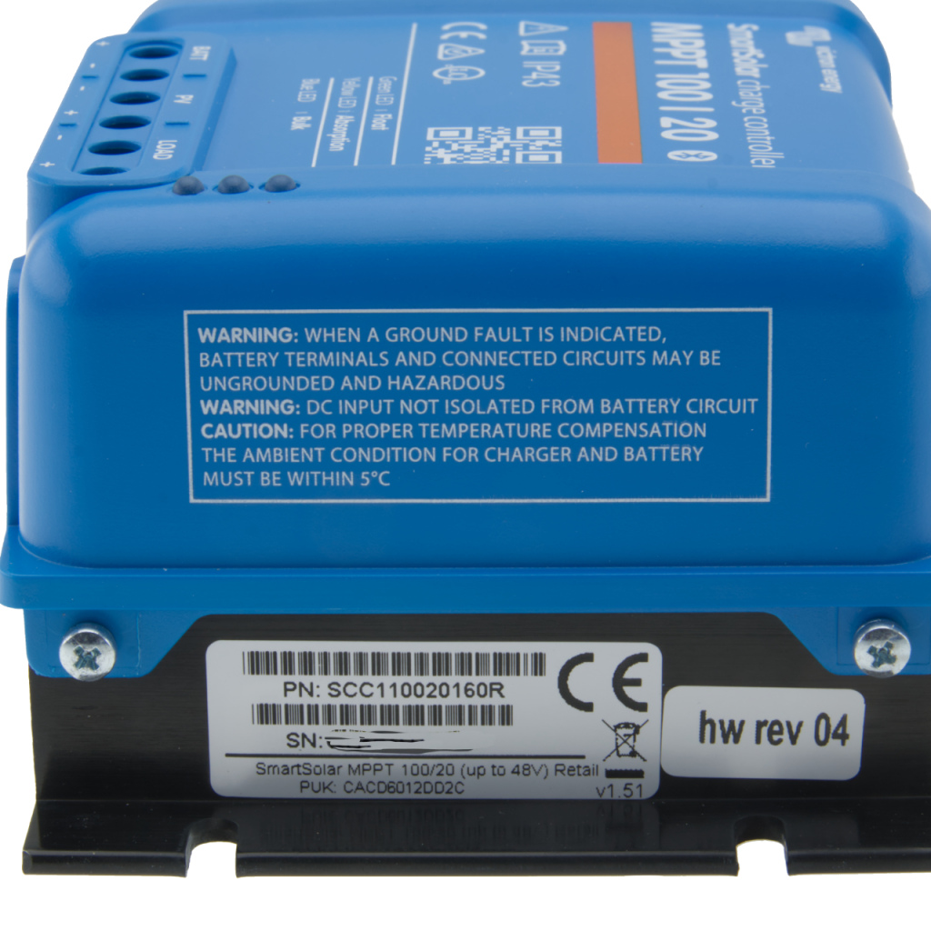 BBAtechniek - Victron Smart Solar MPPT 100/20A 12/24/48V (1x)