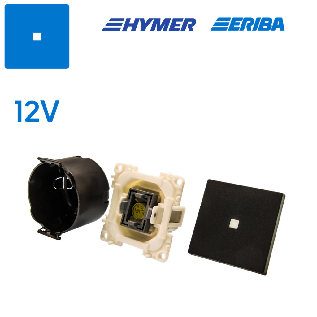 BBAtechniek - Controleschakelaar LED 12V lei-grijs S20.000 (1x)