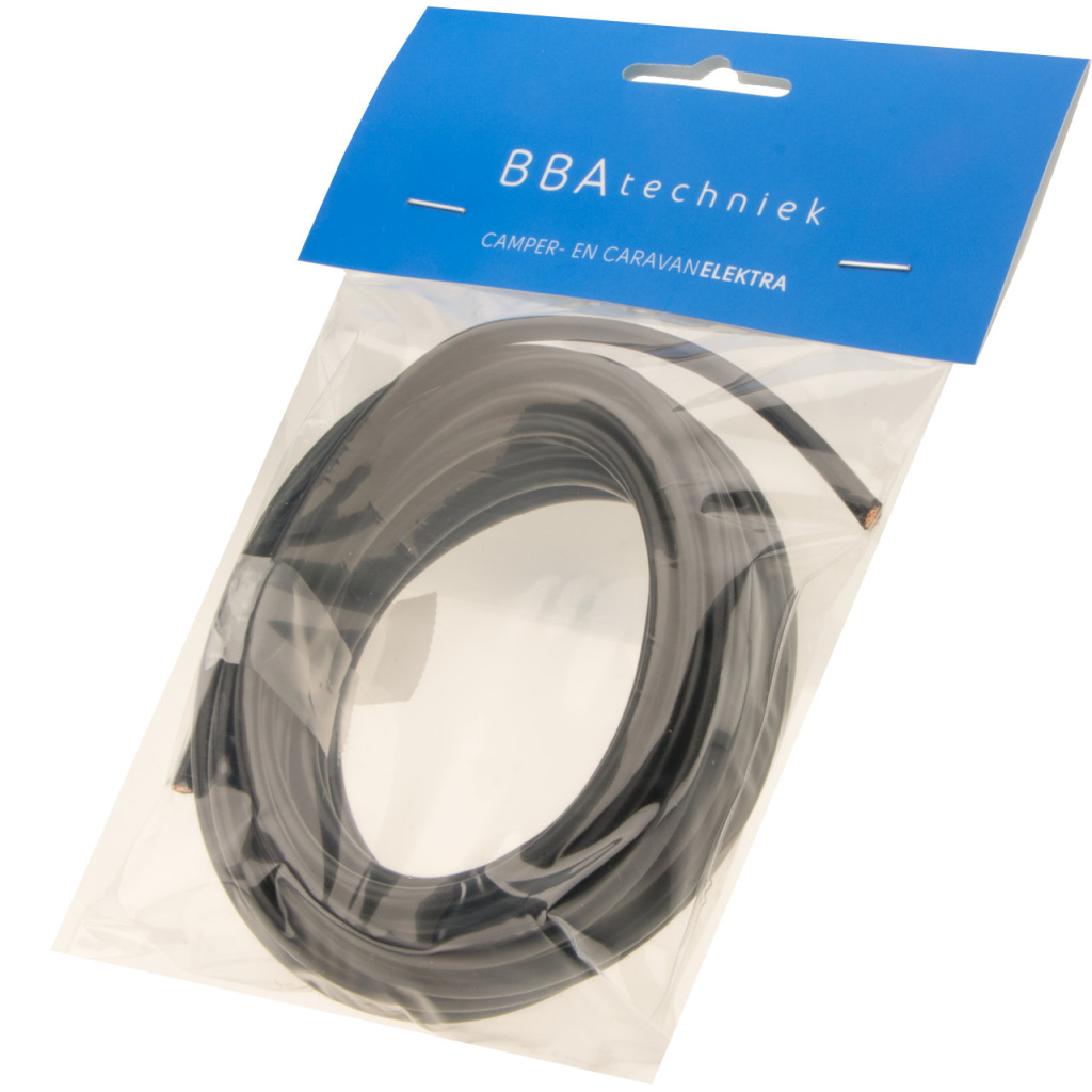 BBAtechniek - Kabel 6.0mm2 zwart (5m)