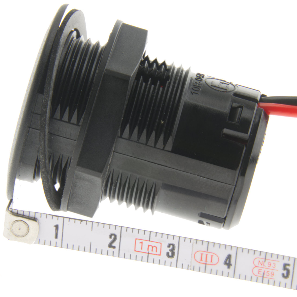 BBAtechniek - USB/C 2x PD QC 3A 30W inbouw zwart (1x) 