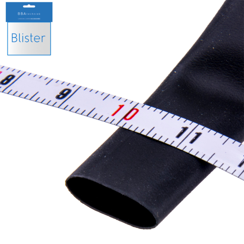 BBAtechniek - Krimpkous 9.5-4.8mm zwart 2:1 (1m)