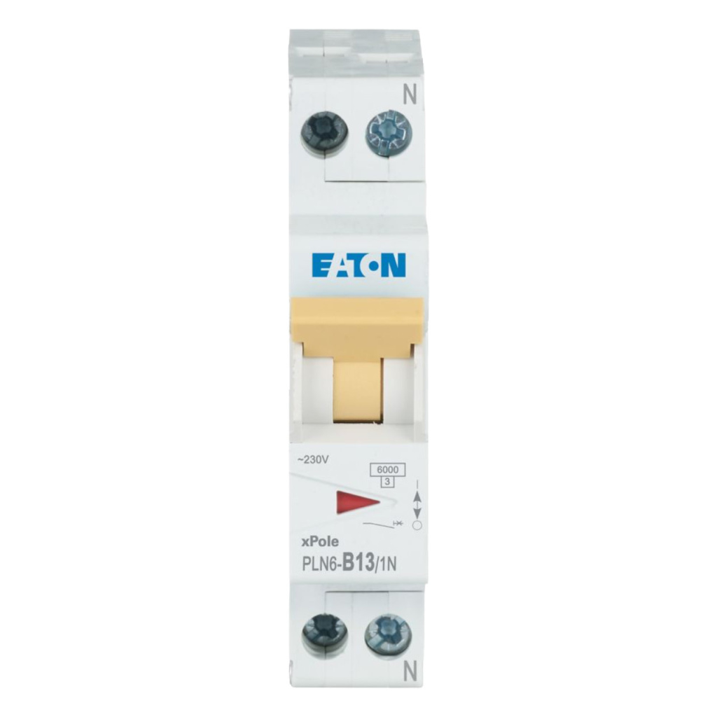 BBAtechniek - Installatieautomaat PLN6 B13 2P+N 18mm 6Ka (1x)