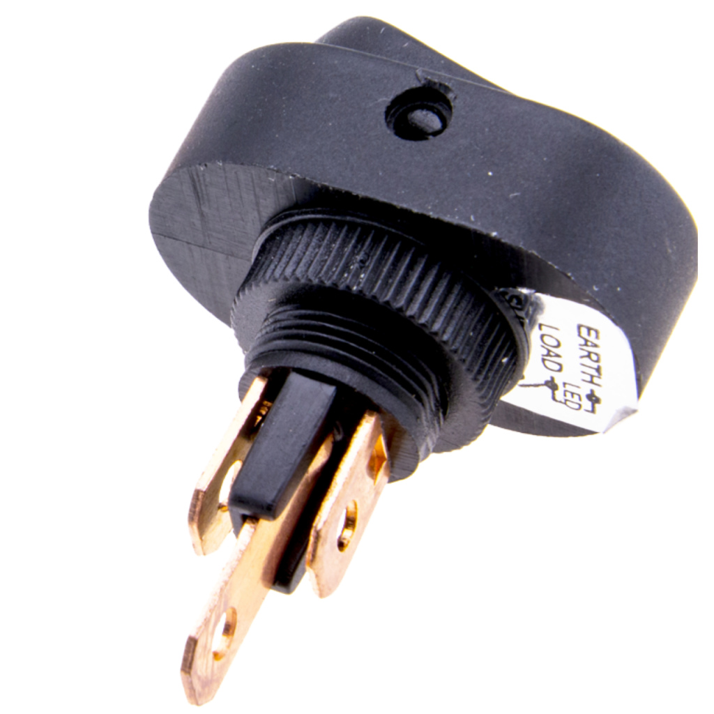 BBAtechniek - 12V 16A 3-polig On-Off schakelaar groene LED (10x)