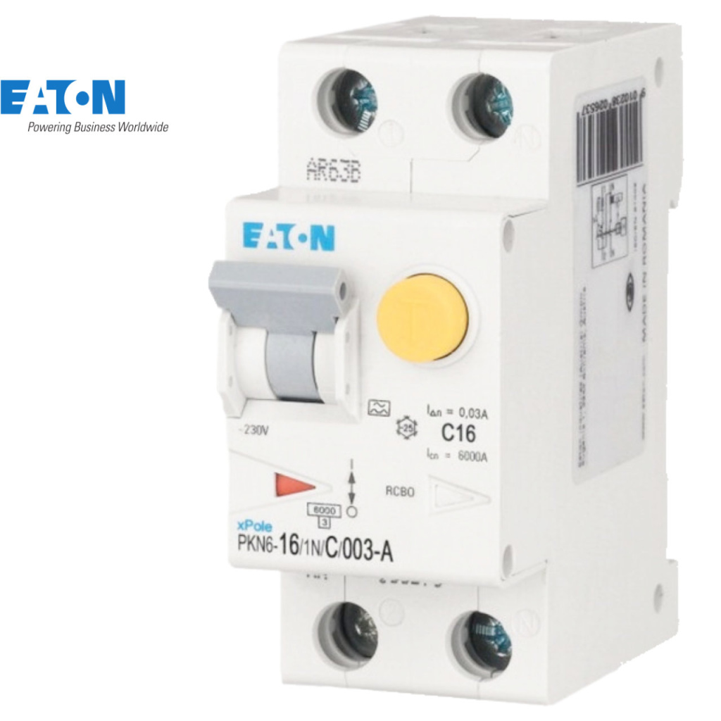 BBAtechniek - Eaton aardlekautomaat 16A (1x)