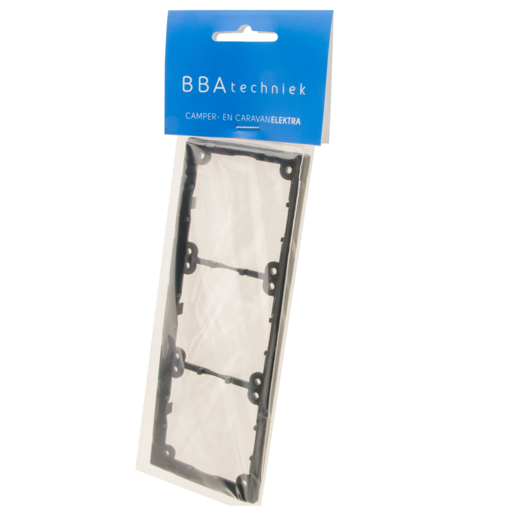 BBAtechniek - Afstandsraam 3-vak laag zwart S20.000 (1x)