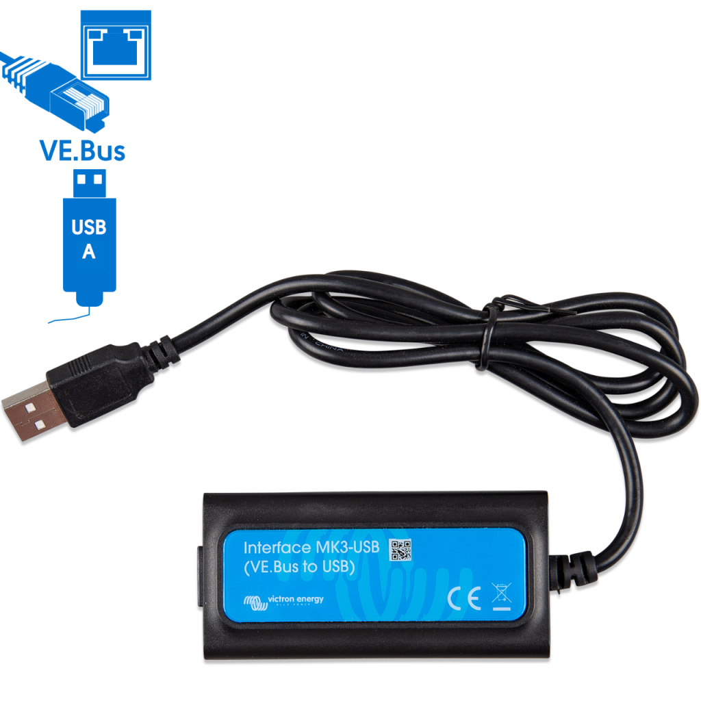 BBAtechniek - Victron interface MK3-USB VE.BUS to USB-A(1x)