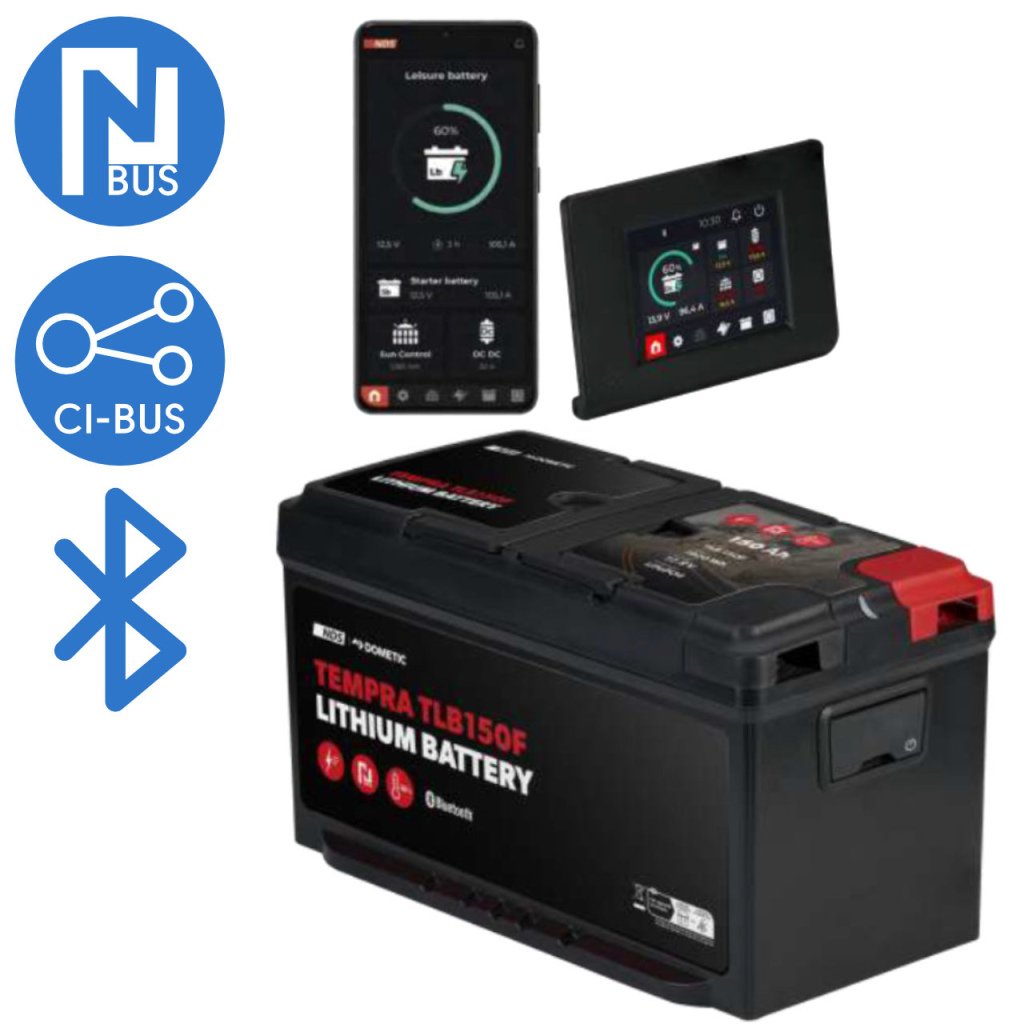 BBAtechniek - 12V 150Ah NDS Tempra Lithium N-Bus accu (1x)