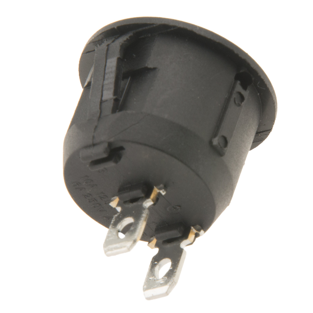 BBAtechniek - 12V 16A 2-polig On-Off schakelaar mini iconen (1x)