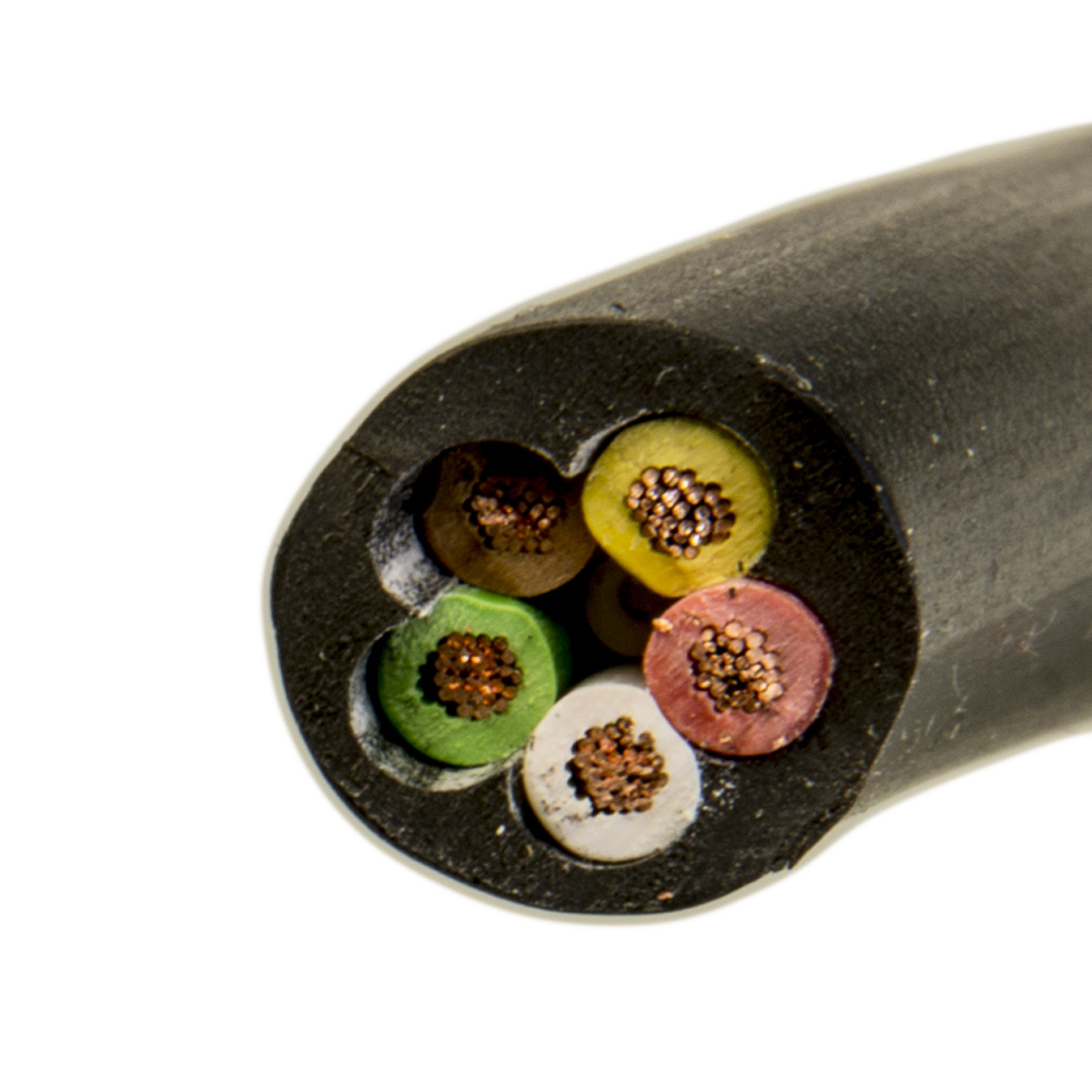 BBAtechniek - Kabel 5-aderig 5x1.5mm2 rond (50m)