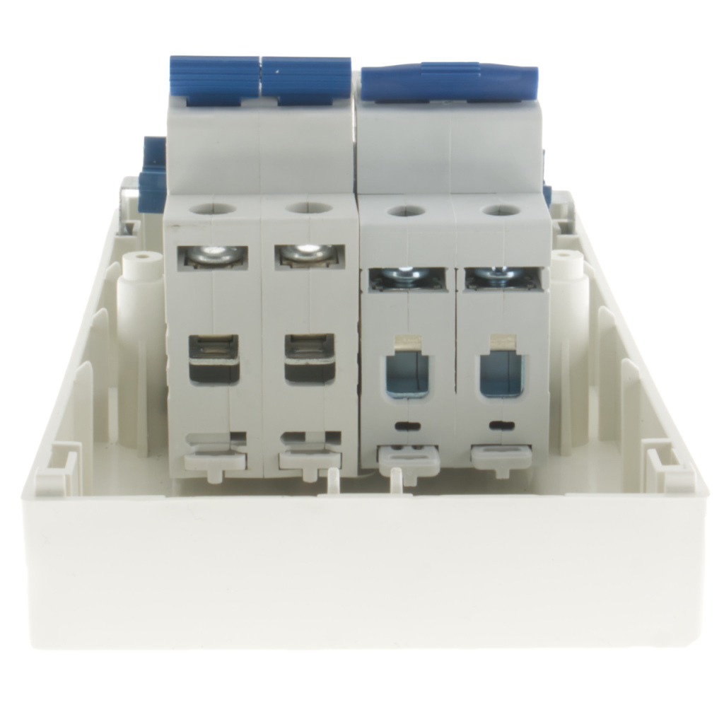BBAtechniek - Zekeringkast 16A + dubbelpolige aardlek 30mA (1x)