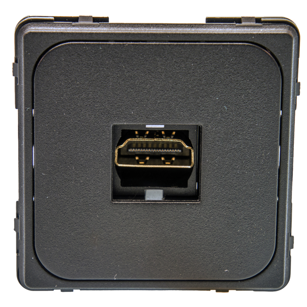 BBAtechniek - HDMI contactdoos zwart S20.000 (1x)