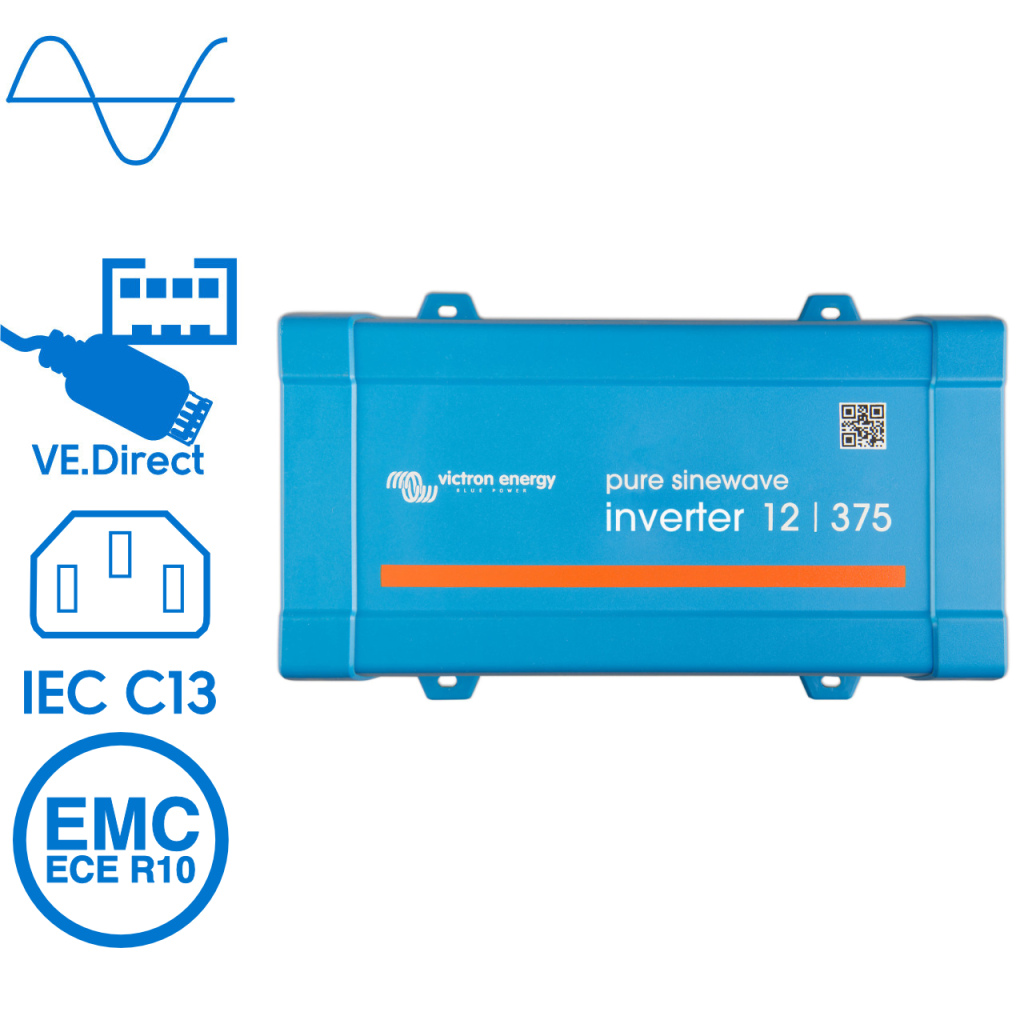 BBAtechniek - Victron Phoenix omvormer 12/375 VE.Direct IEC (1x)