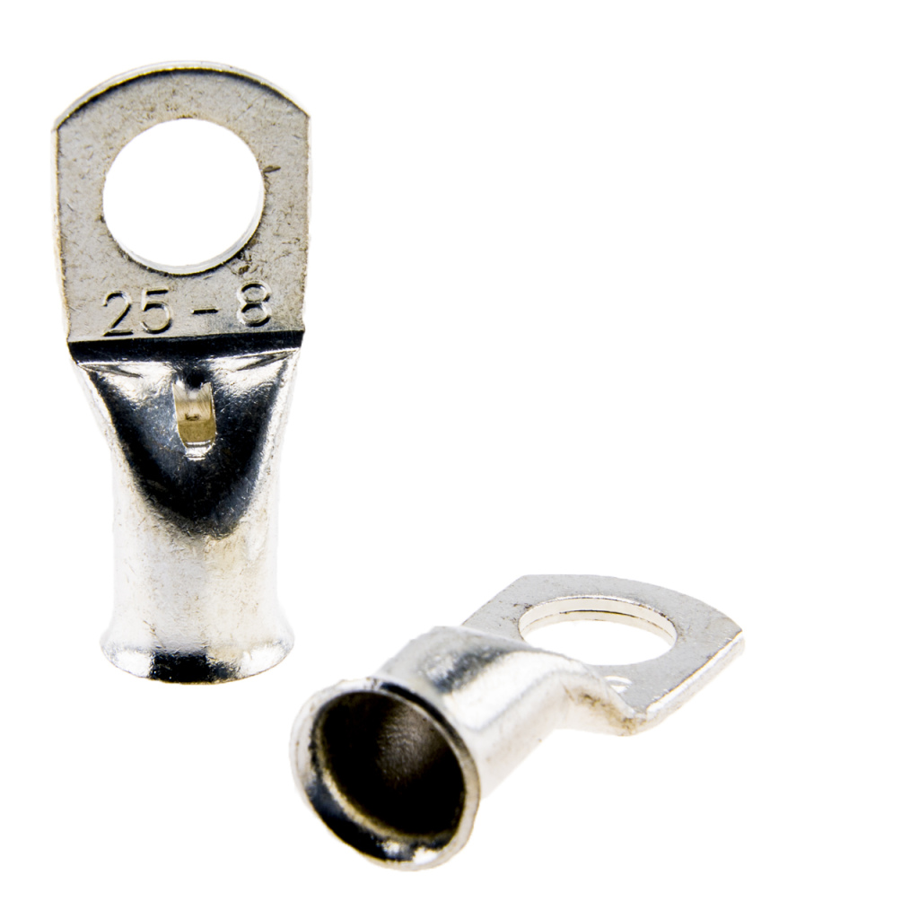 BBAtechniek - 25mm² M8 gesloten kabeloog (5x) 