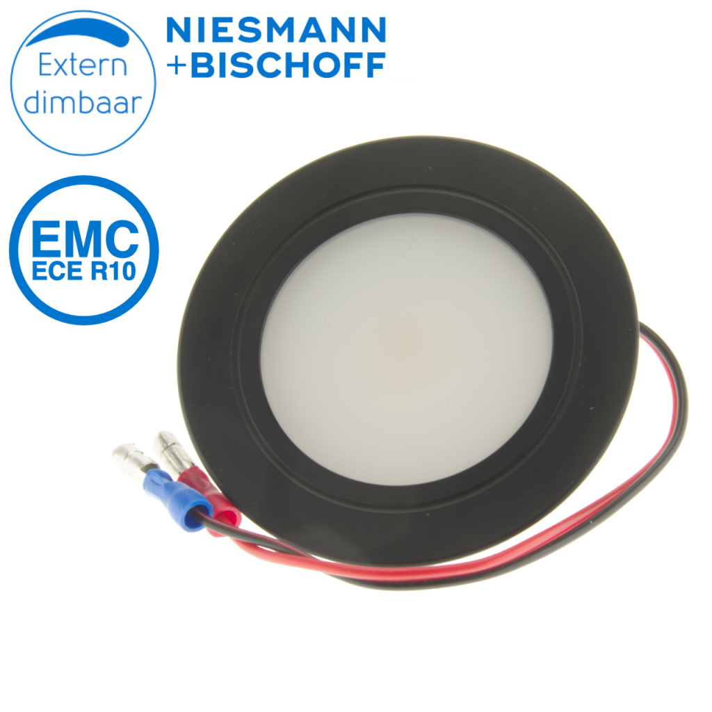 BBAtechniek - Campobasso 12V 3W ronde inbouw LED spot (1x)