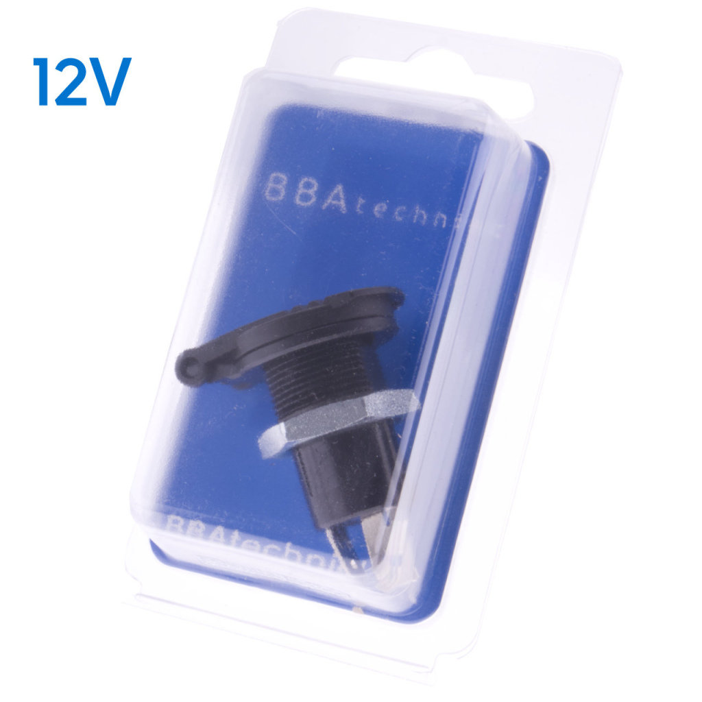 BBAtechniek - 6-24V 2-polige contactdoos kleine uitvoering(1x)