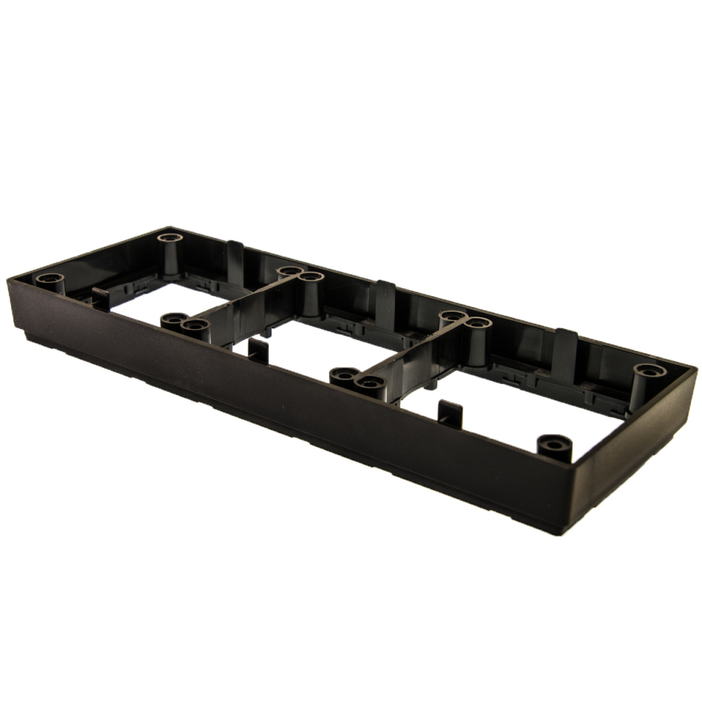 BBAtechniek - Afstandsraam 3-vak hoog zwart S20.000 (1x)