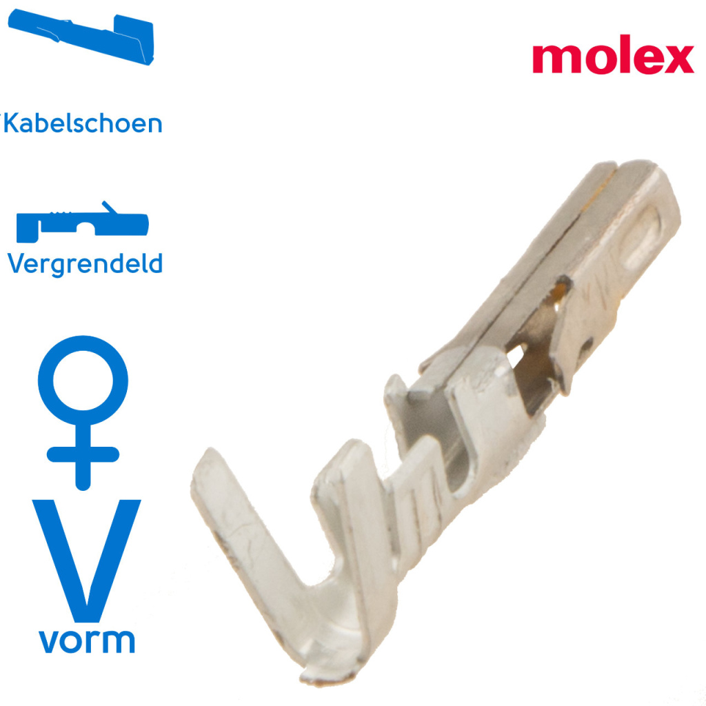 BBAtechniek - Kabelschoen t.b.v. Mini fit stekker JR serie (1x)