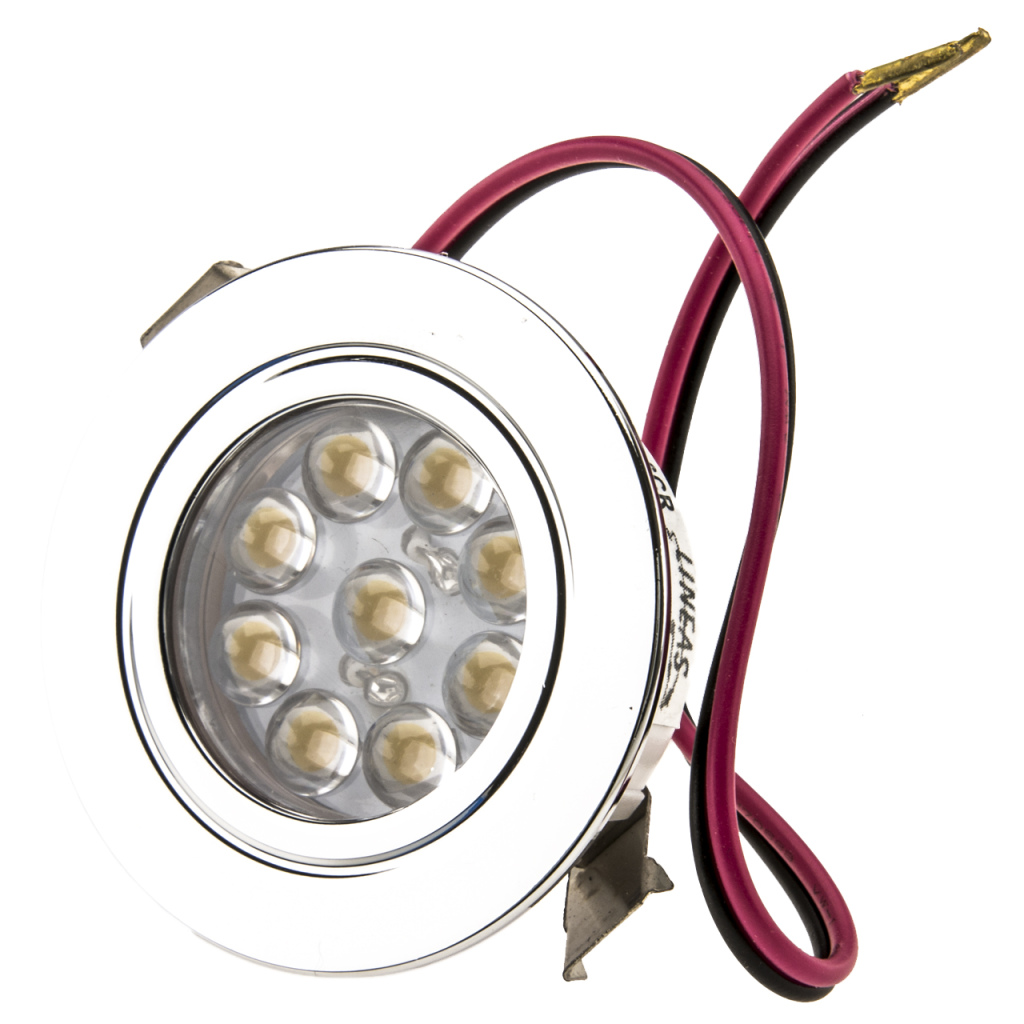 BBAtechniek - Incasso LED mini inbouwspot 12V 0.8W Ø45mm (1x)