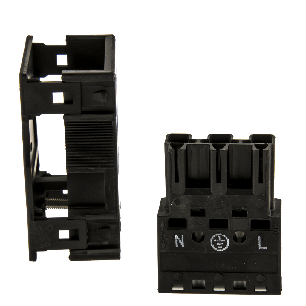 BBAtechniek - Wago Winsta Midi connector male zwart (5x)