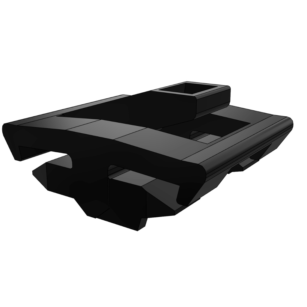 BBAtechniek - Wago vergrendelpal zwart voor Winsta Midi (5x)