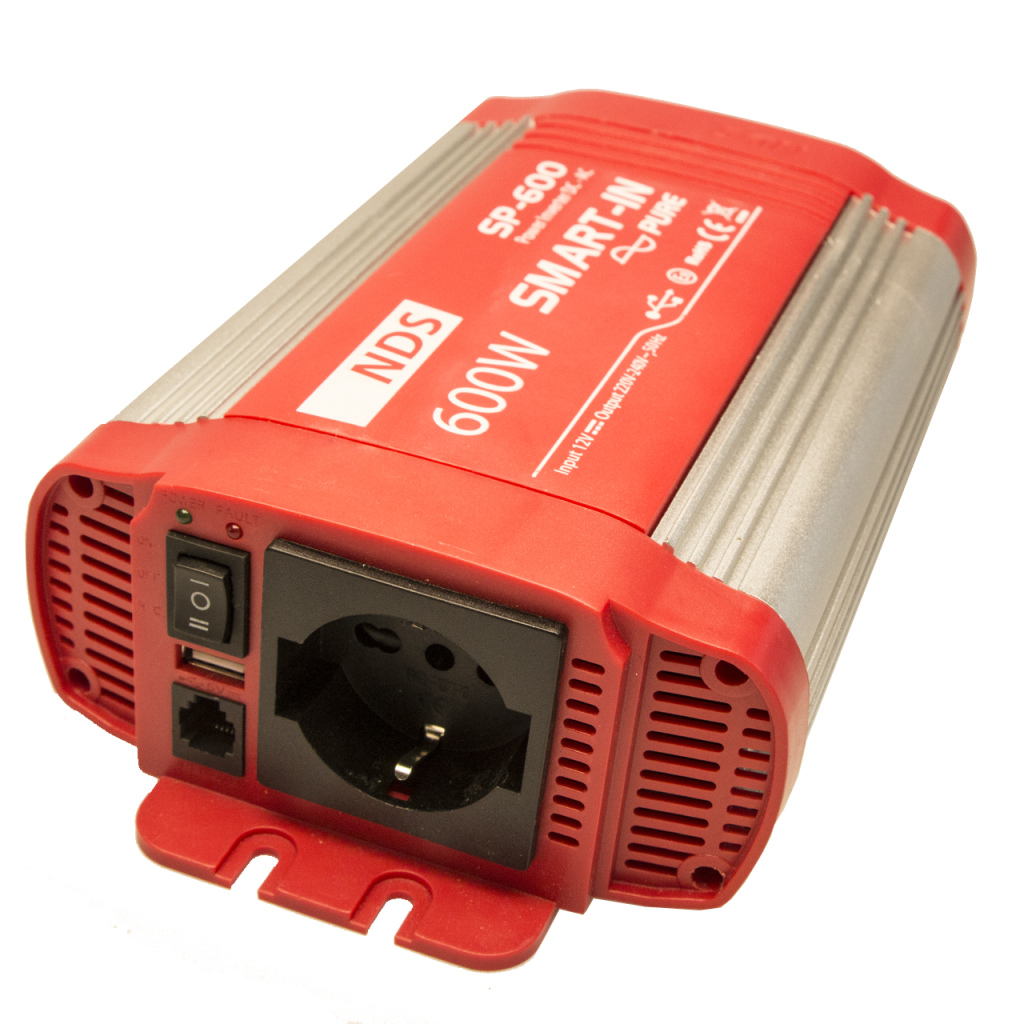 BBAtechniek - NDS SP-600 inverter 12V 600W USB-uitgang (1x)