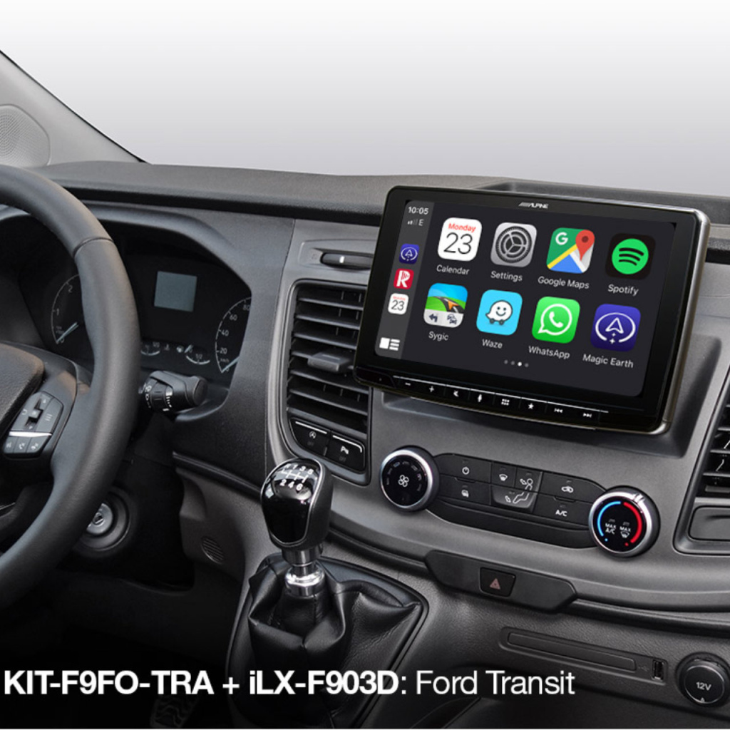 BBAtechniek - Alpine 9” inbouwkit Ford KIT-F9FO-TRA (1x)