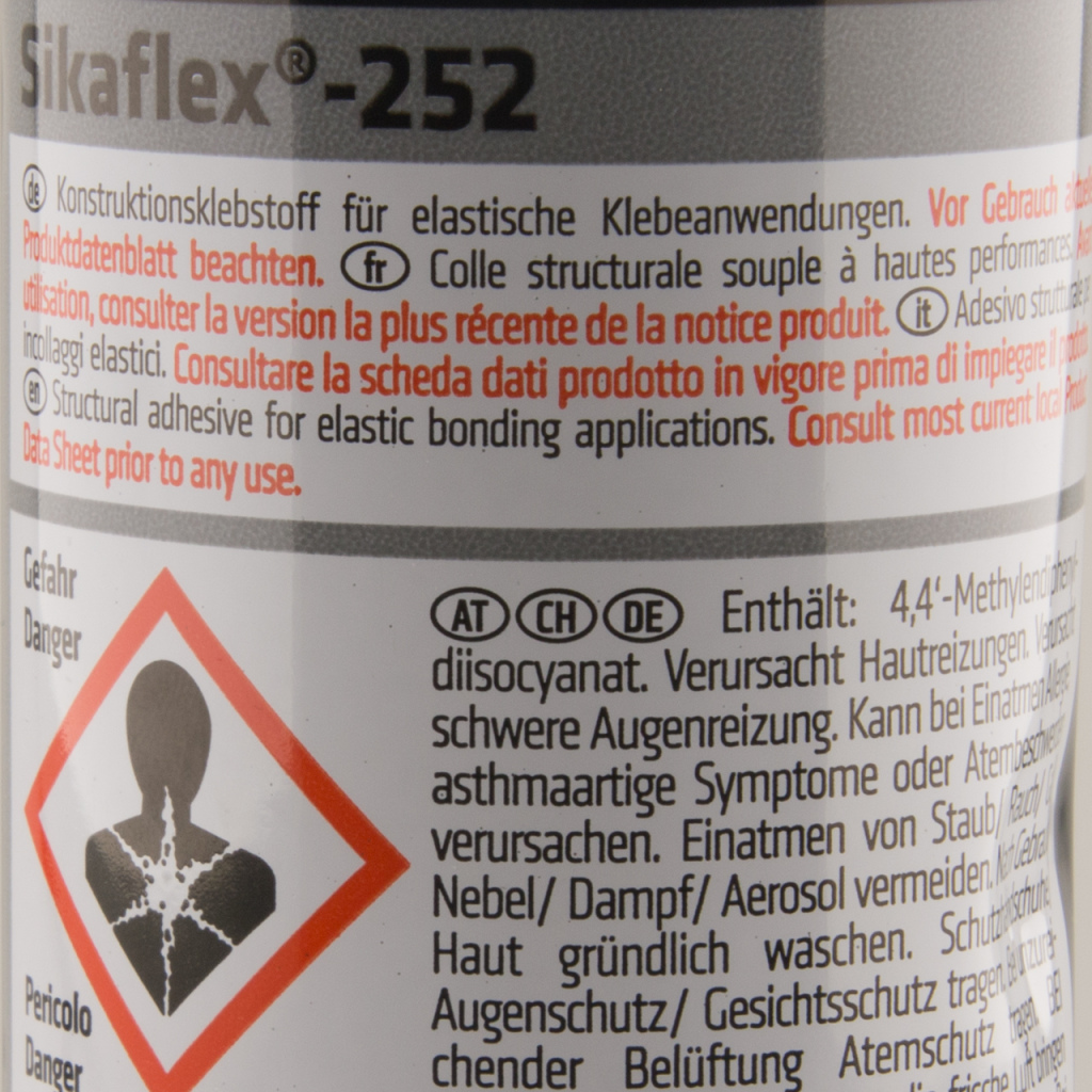 BBAtechniek - Sikaflex 252 PU lijm wit koker 300ml (12x)