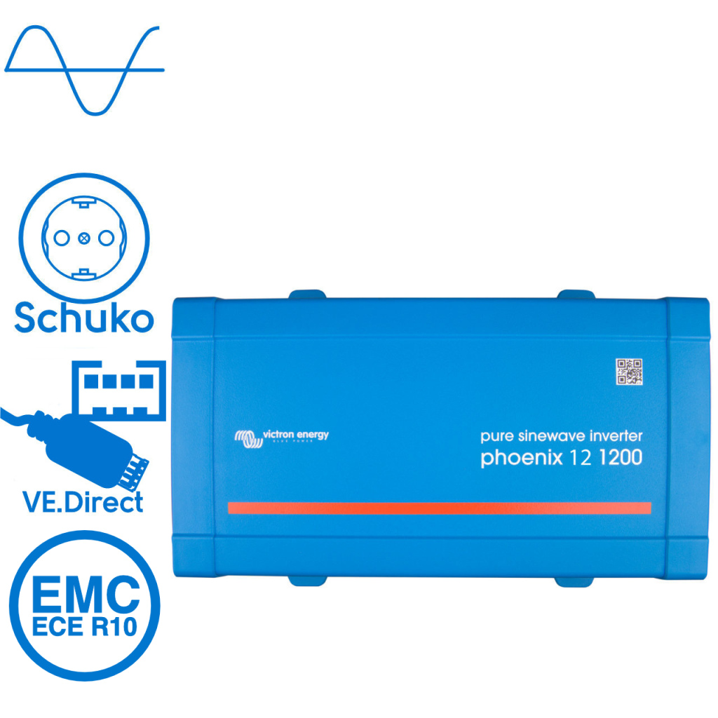 BBAtechniek - Victron Phoenix VE.Direct omvormer 12/1200(1x)