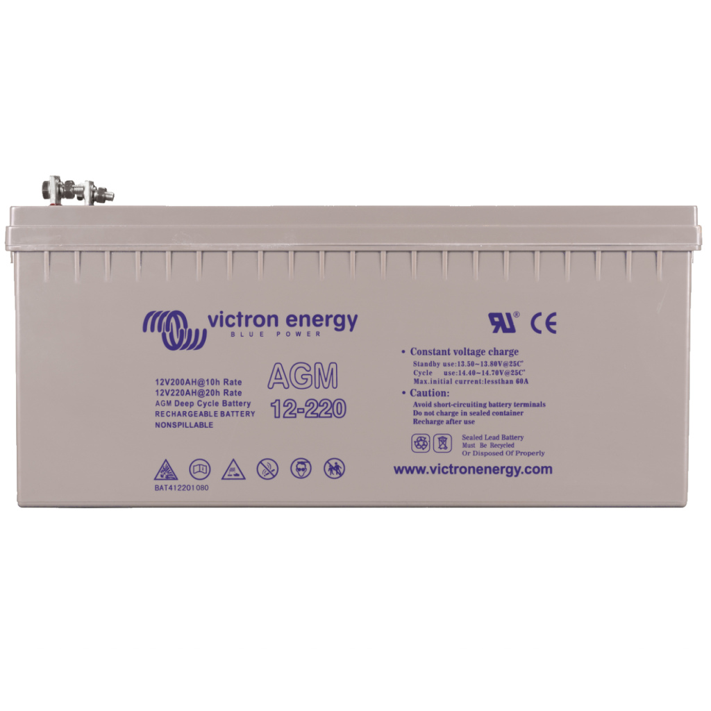 BBAtechniek - 12V 220Ah Victron AGM accu M8 (1x)