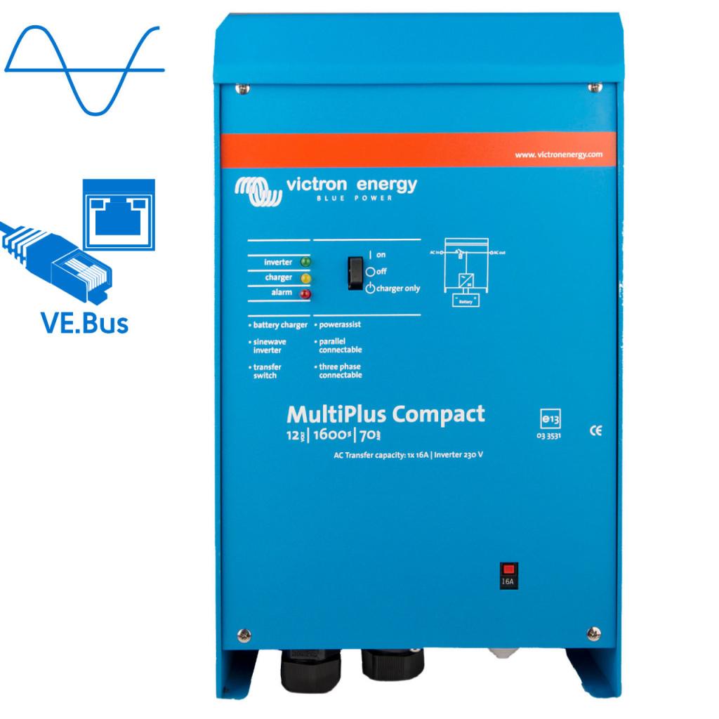 BBAtechniek - Victron MultiPlus C 12/1600/70-16 230V VE.Bus (1x)