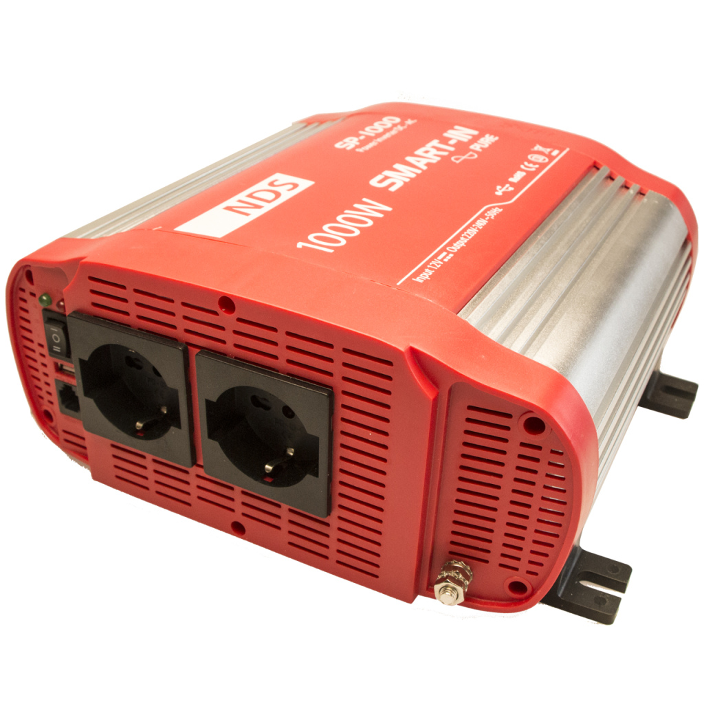 BBAtechniek - NDS SP-1000 inverter 12V 1000W USB-uitgang (1x)
