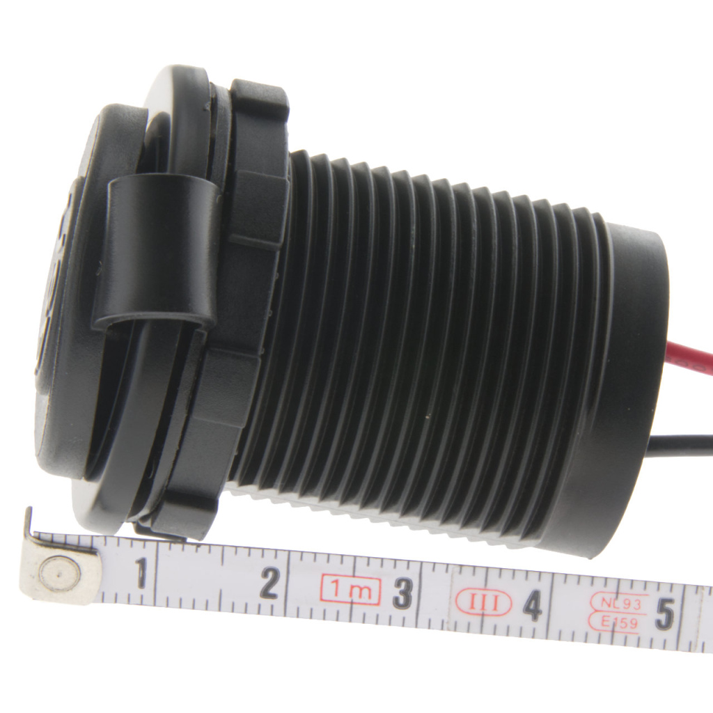 BBAtechniek - USB C-1x & A-1x 5V 2.1A inbouw met afdekkap (1x)