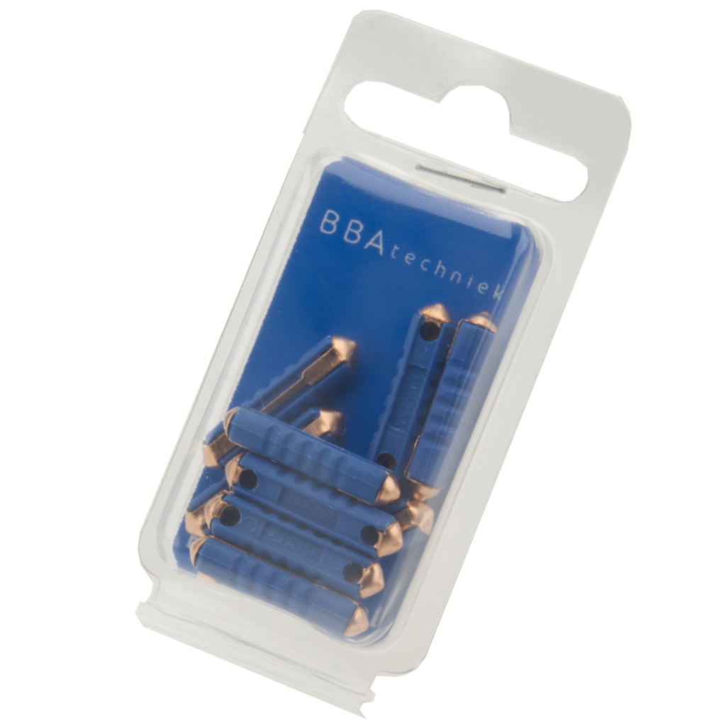 BBAtechniek - Autozekering 25A blauw (10x)