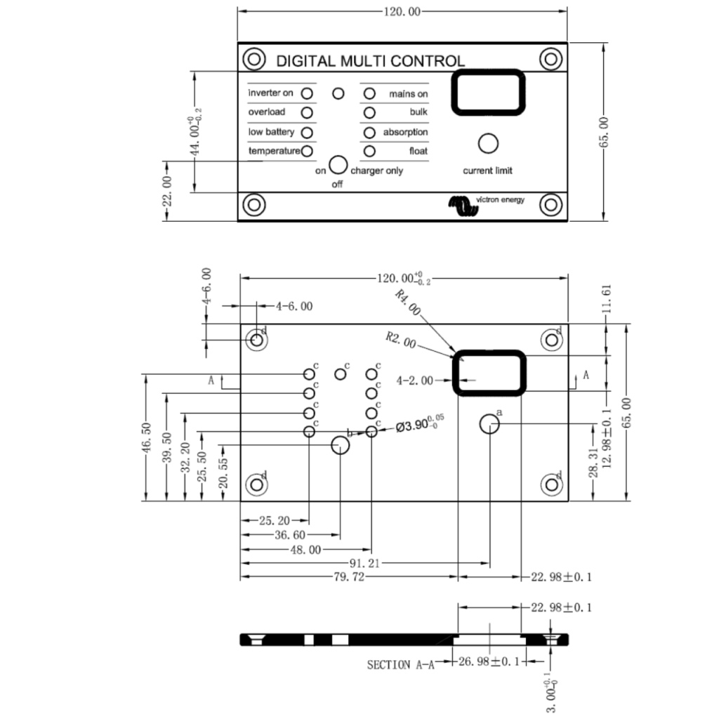 BBAtechniek - Victron digital multi control 200/200A (1x)