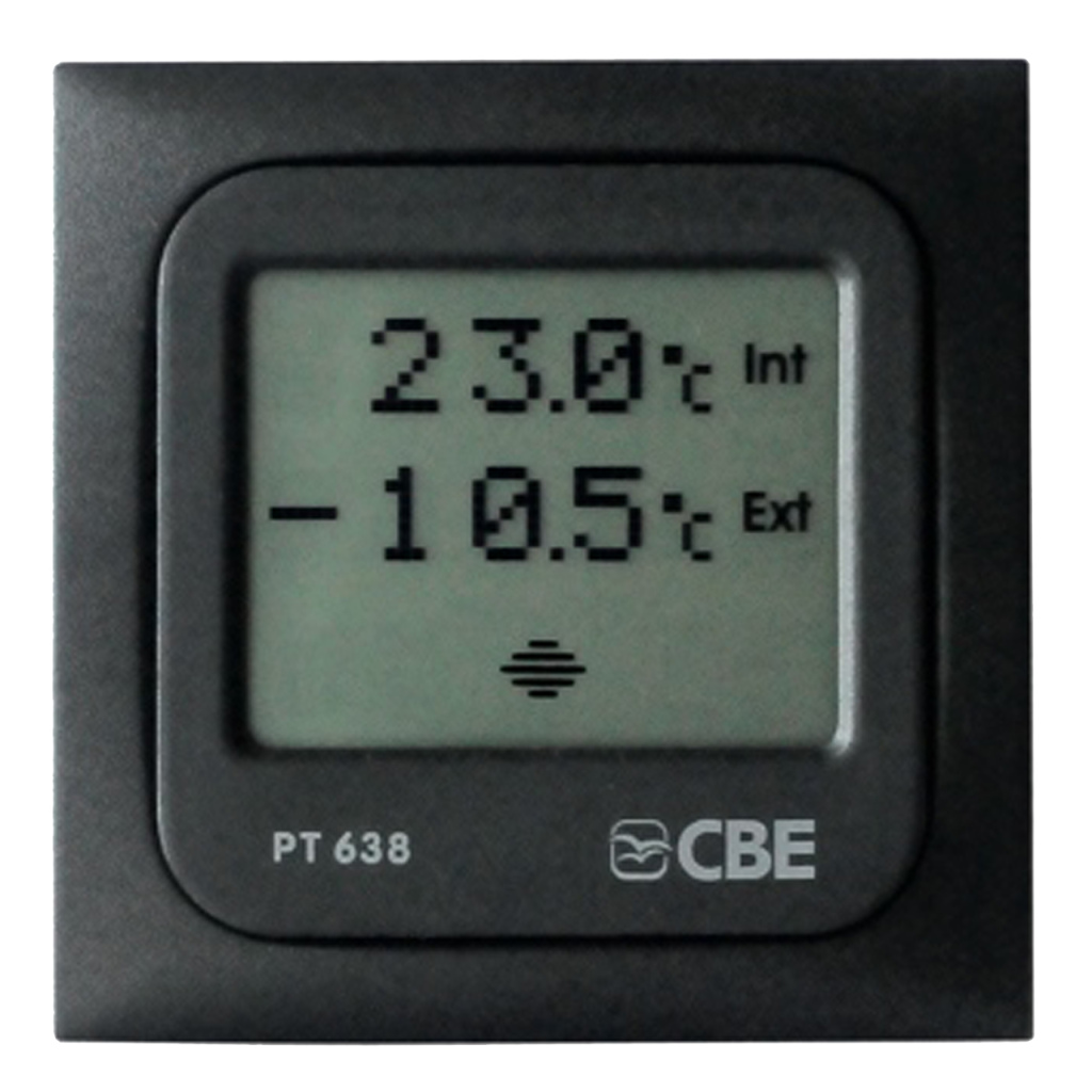 BBAtechniek - CBE PT638 temperatuurmeter binnen / buiten  (1x)