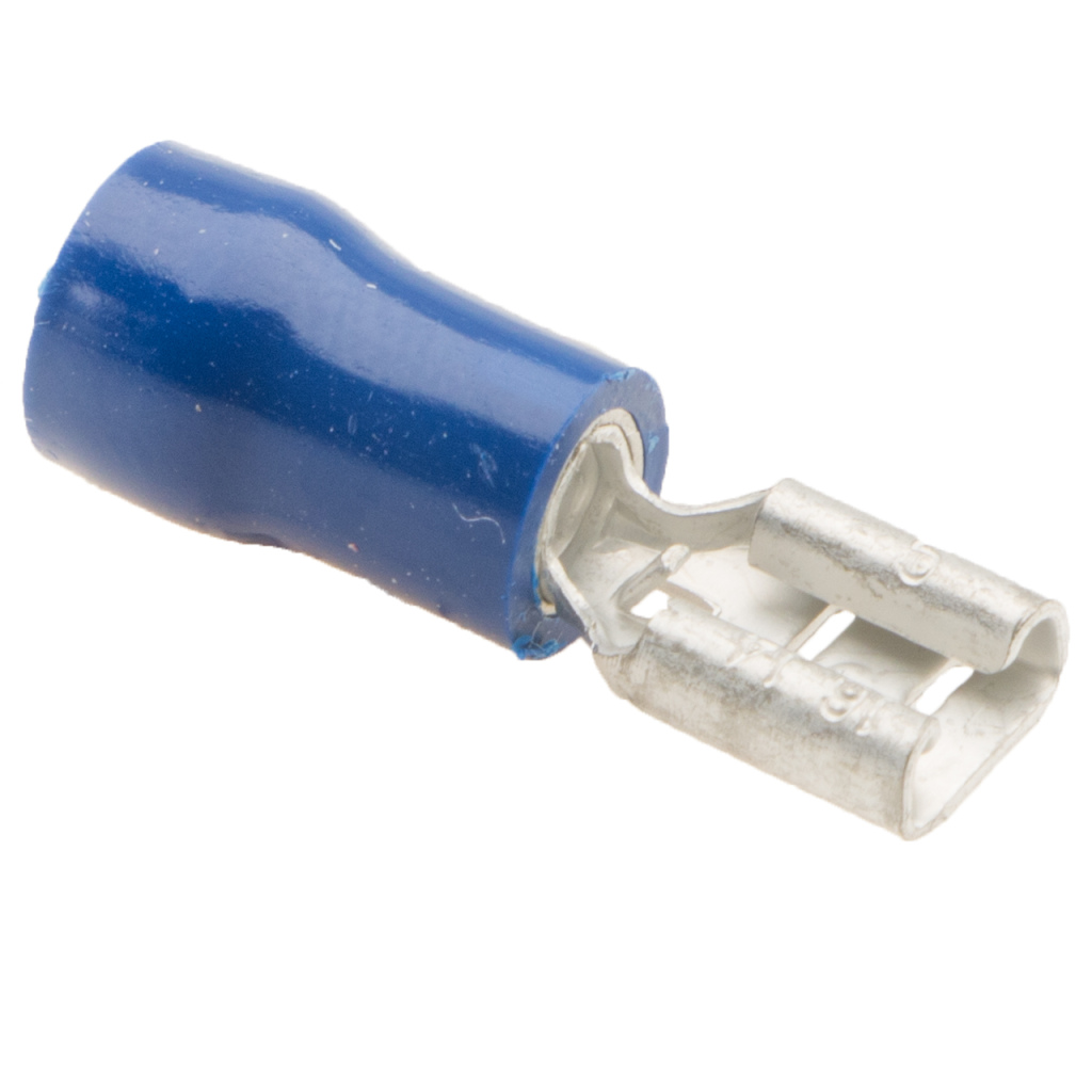 BBAtechniek - Vlakstekerhuls 4.8x0.5mm* blauw (10x)