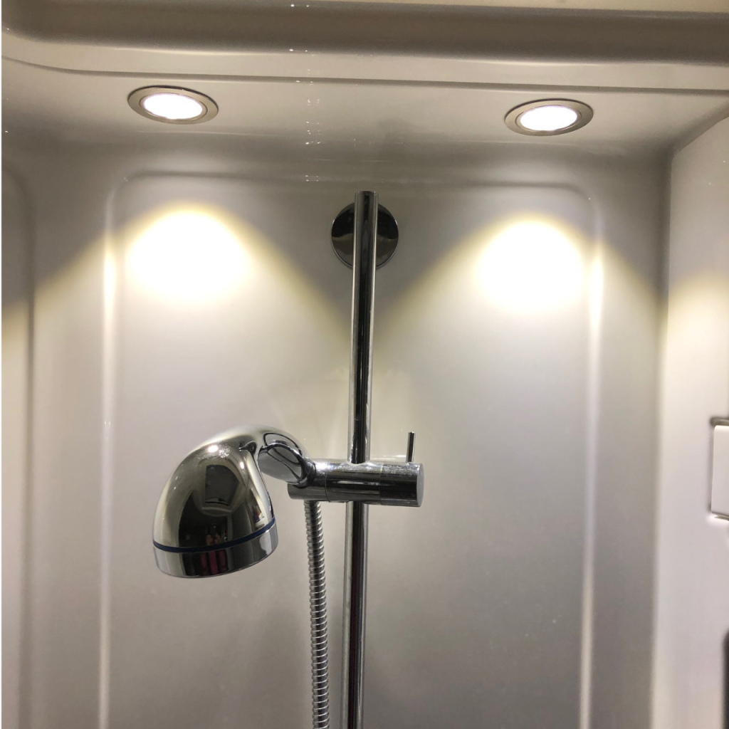 BBAtechniek - Dometic LED spot Cario 12V 2W ECE R10 zilver (1x)