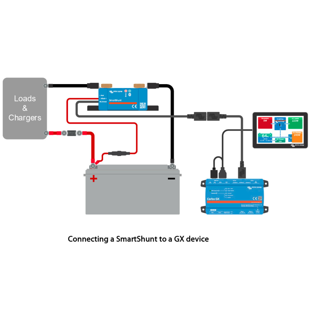 BBAtechniek - Victron SmartShunt 300A/50mV M8 IP65 (1x)