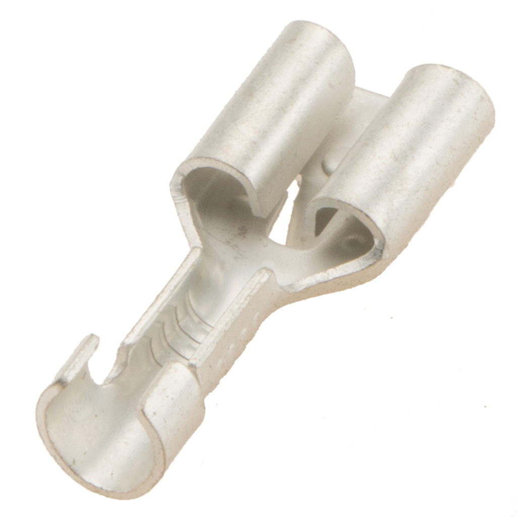 BBAtechniek - Vlakstekerhuls vertind 6.3 0.5 -1.5mm² (100x)