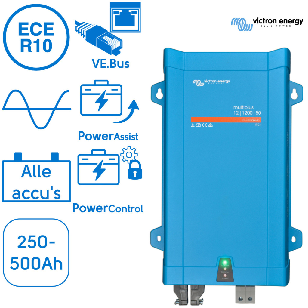 BBAtechniek - Victron MultiPlus 12/1200/50-16 230V VE.Bus (1x)