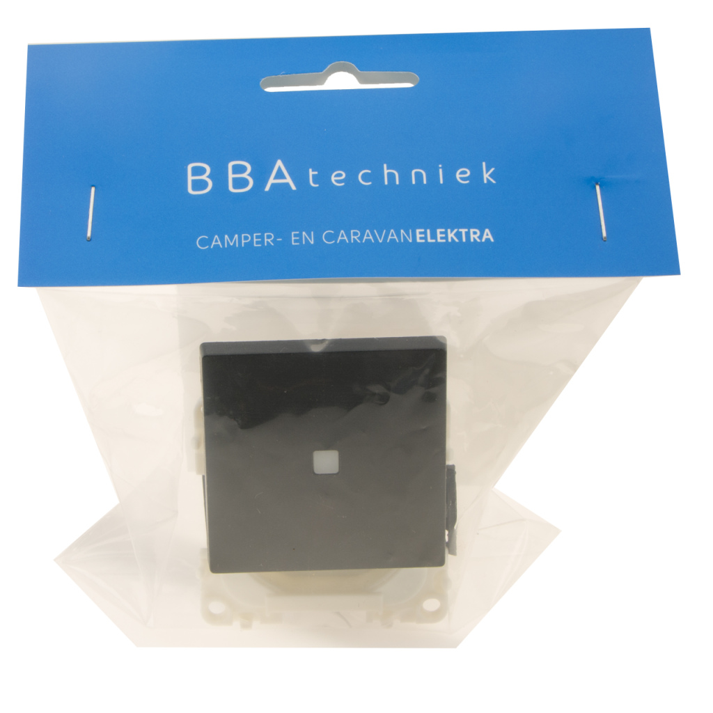 BBAtechniek - Controleschakelaar LED 230V zwart S20.000 (1X)