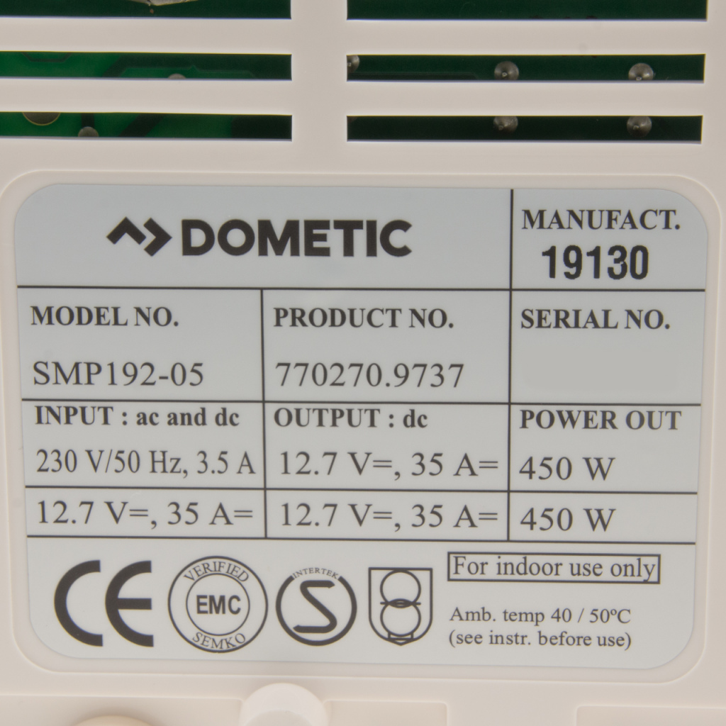 BBAtechniek - Dometic SMP 192-05 450W 35A omvormer (1x)