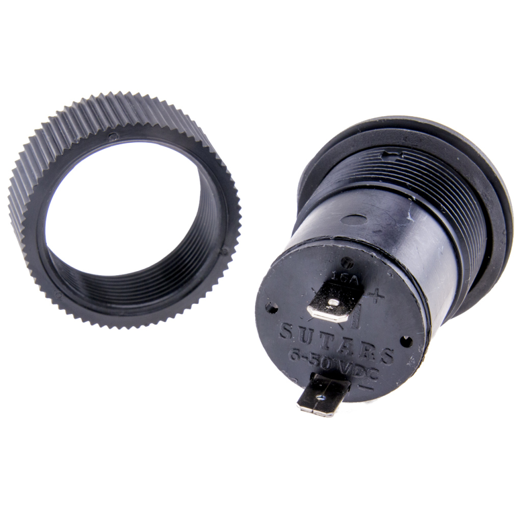 BBAtechniek - 6-50DCV 16A contactdoos vlak met schroefring (1x)