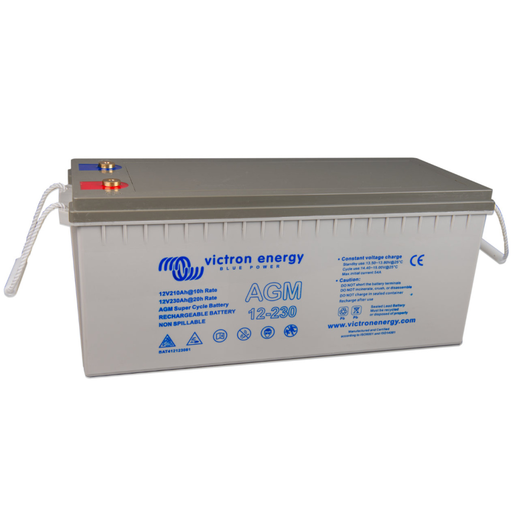 BBAtechniek - 12V 230Ah Victron AGM Super cycle accu M8  (1x)