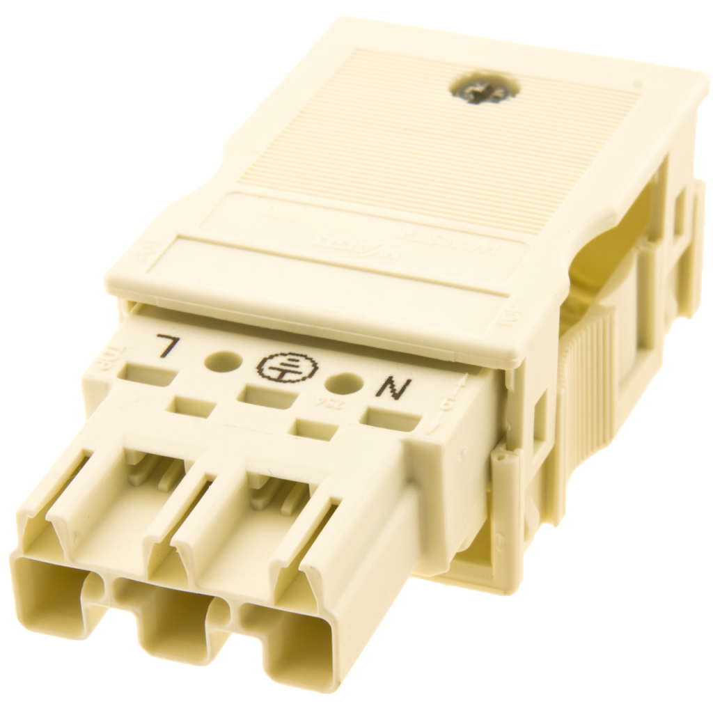 BBAtechniek - Wago Winsta Midi connector male wit (5x)