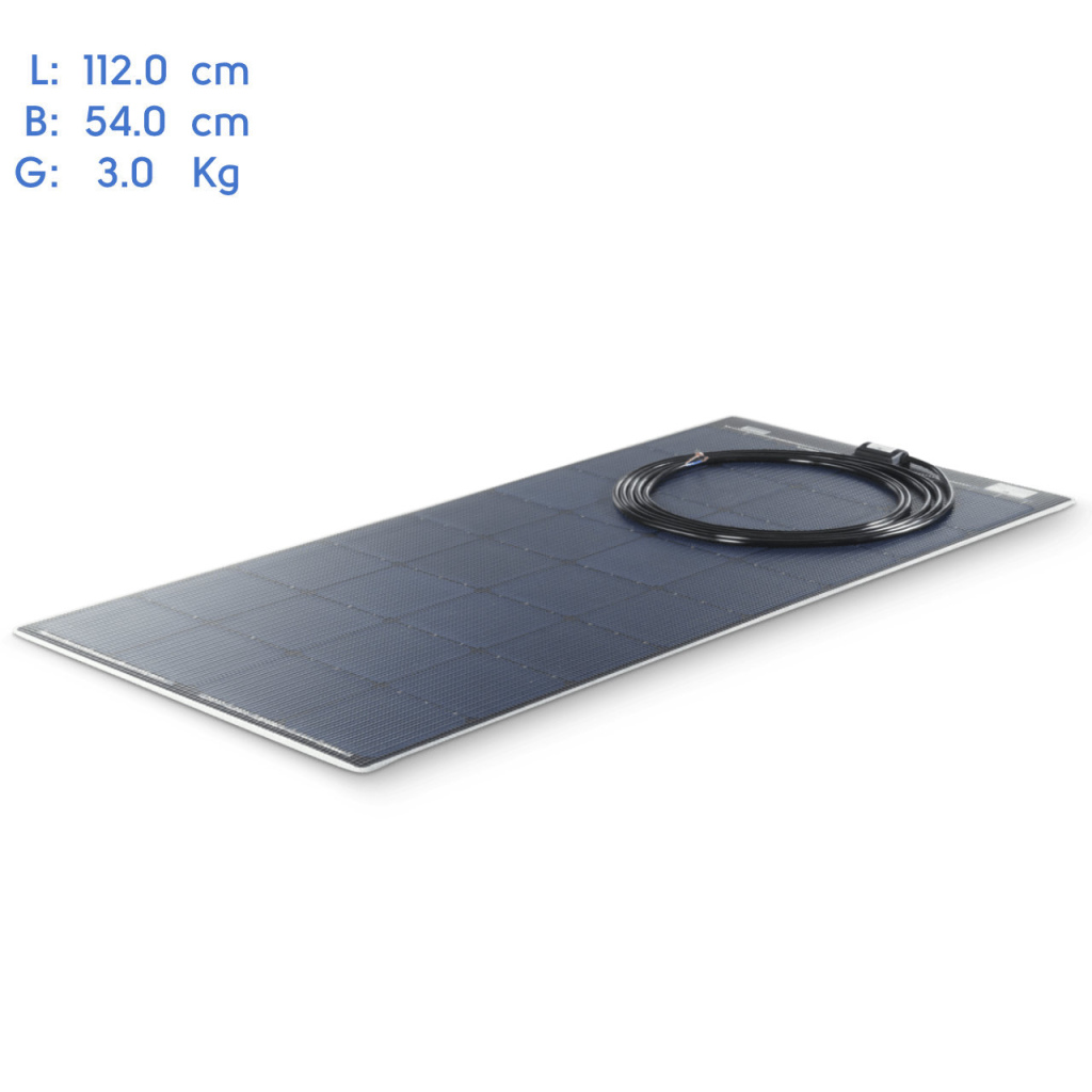 BBAtechniek - 120WP 112x54cm Flat Light Büttner zonnepaneel (1x)